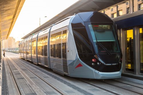 rail industry new modern tram