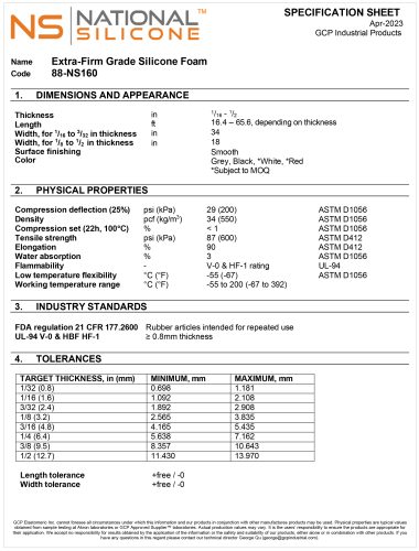 National Silicone 88-NS160 Extra-Firm Foam_202304