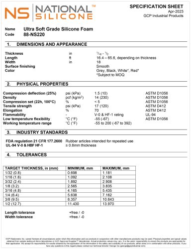 National Silicone 88-NS220 Mousse ultra souple_202304